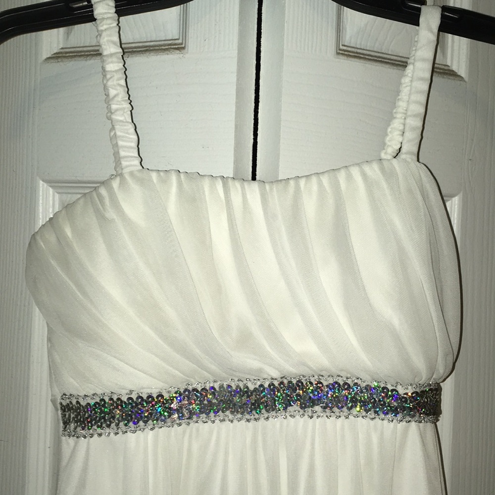 White high-low dress!